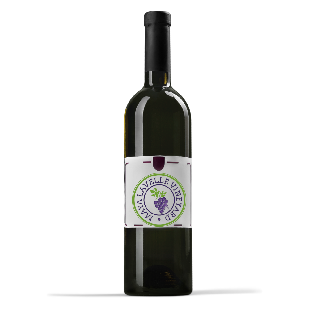 the red wine’s bottle, cut out